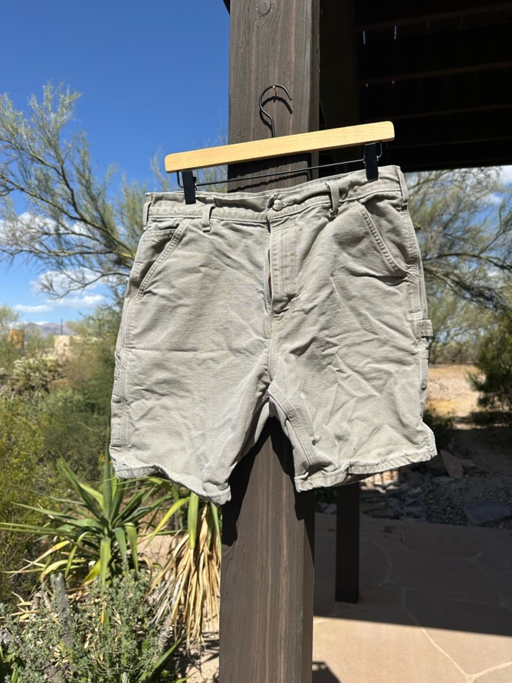 Carhartt Men's Light Gray Cargo Shorts